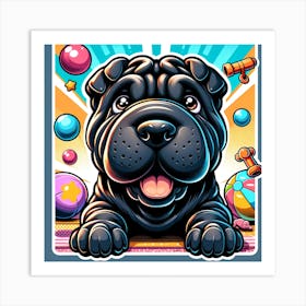 Shar Pei Puppy Art Print