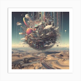 'Space City' Art Print