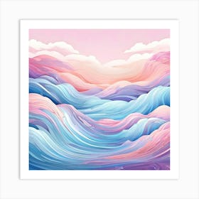 Abstract Watercolor Background 1 Art Print