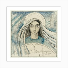 Detailed Design Of A Woman S Head, Jan Toorop Art Print