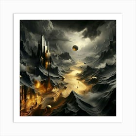 City In The Clouds 1 Art Print