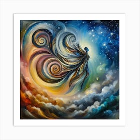 Angel Of The Sky Art Print