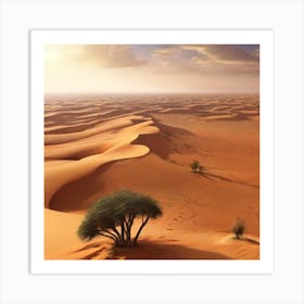 Desert Landscape - Desert Stock Videos & Royalty-Free Footage 1 Art Print