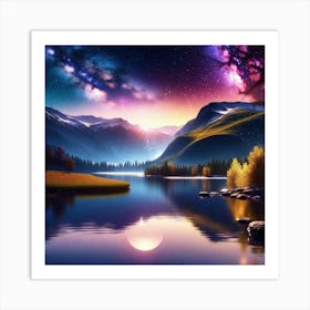 Starry Night Sky 8 Art Print