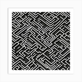 Maze Pattern Art Print