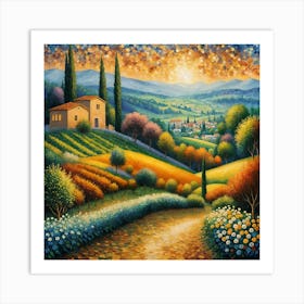 Tuscan Countryside Art Print