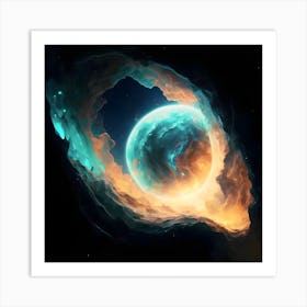 Deep Space Background Art Print