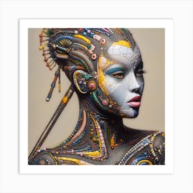 Futuristic Woman 29 Art Print