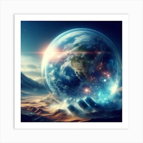 Earth In Space 20 Art Print