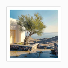 Olive Tree In Sunlight (III) Art Print