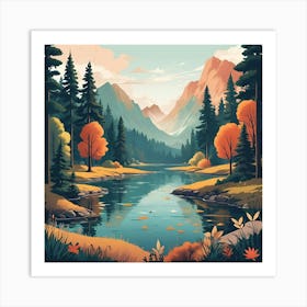 Autumn Landscape Art Print