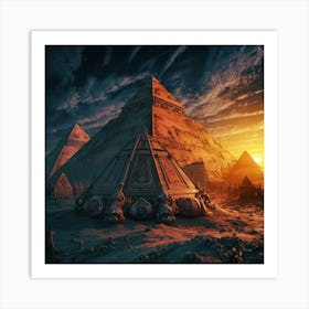 Egyptian Pyramids Art Print