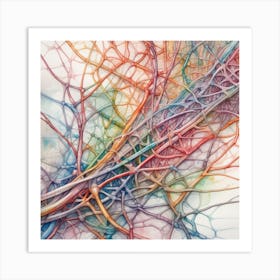 Neuronal Network 9 Art Print