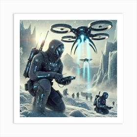 Cryo Commandos Stealth Drones 1024x1024 Art Print