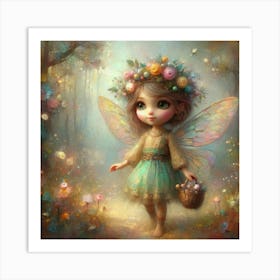 Fairy In The Woods 1 Art Print