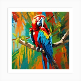 Parrot Painting Art Print