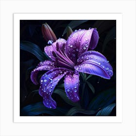 Jeweled Bloom (6) Art Print