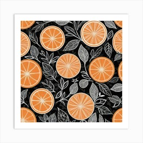 Orange Theme Art Print