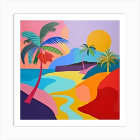 Abstract Travel Collection Barbados 4 Art Print