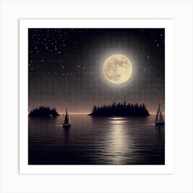 Full Moon Art Print