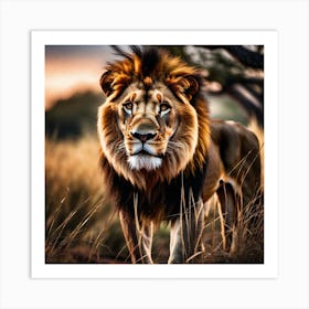 Lion art 19 Art Print