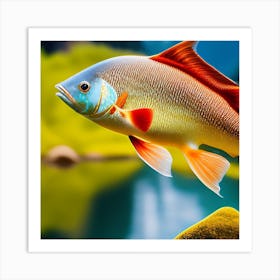 Fish Swimming In The Water Art Print