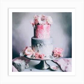Pastel Wedding Cake 2 Art Print