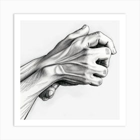 Pair Of Hands Art Print