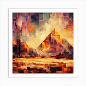 Egyptian Pyramids 5 Art Print