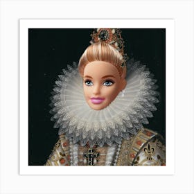 Queen Barbie Art Print