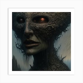 Alien Face Art Print