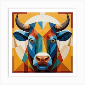 Bull Head Art Print