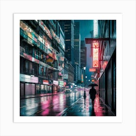 Rainy Night Art Print