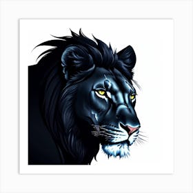 Lion Head 1 Art Print