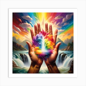 HANDS COLORS Art Print