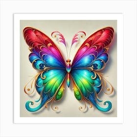 Colorful Butterfly 4 Art Print