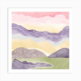 Landscape Watercolor Painting Art Print