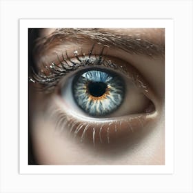 Close Up Of A Woman'S Eye 6 Art Print