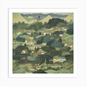 Landscape Of The Village Art Print