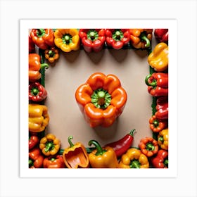 Colorful Peppers 93 Art Print