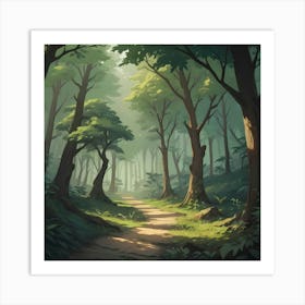 Path In The Forest Art Print