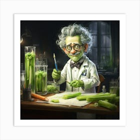 Scientist At Work Art Print