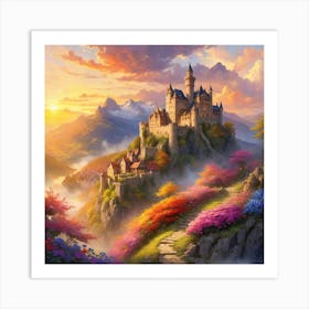 Castle On A Hill Art Print