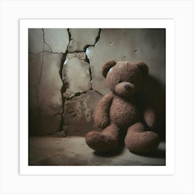 Abandoned Teddy Bear 1 Art Print