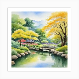 Japanese Garden Art Print