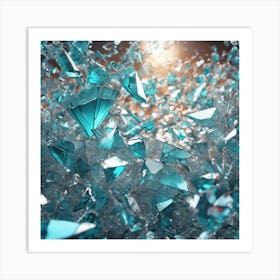 Shattered Glass 28 Art Print