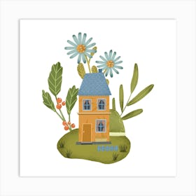 House In The Garden Art Print