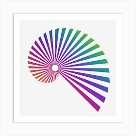 Rainbow Spiral Art Print