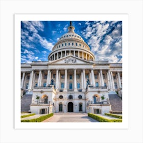 United States Capitol Building Art Print