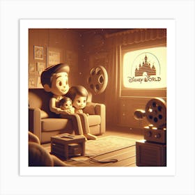 Vintage Home Movies 11 Art Print